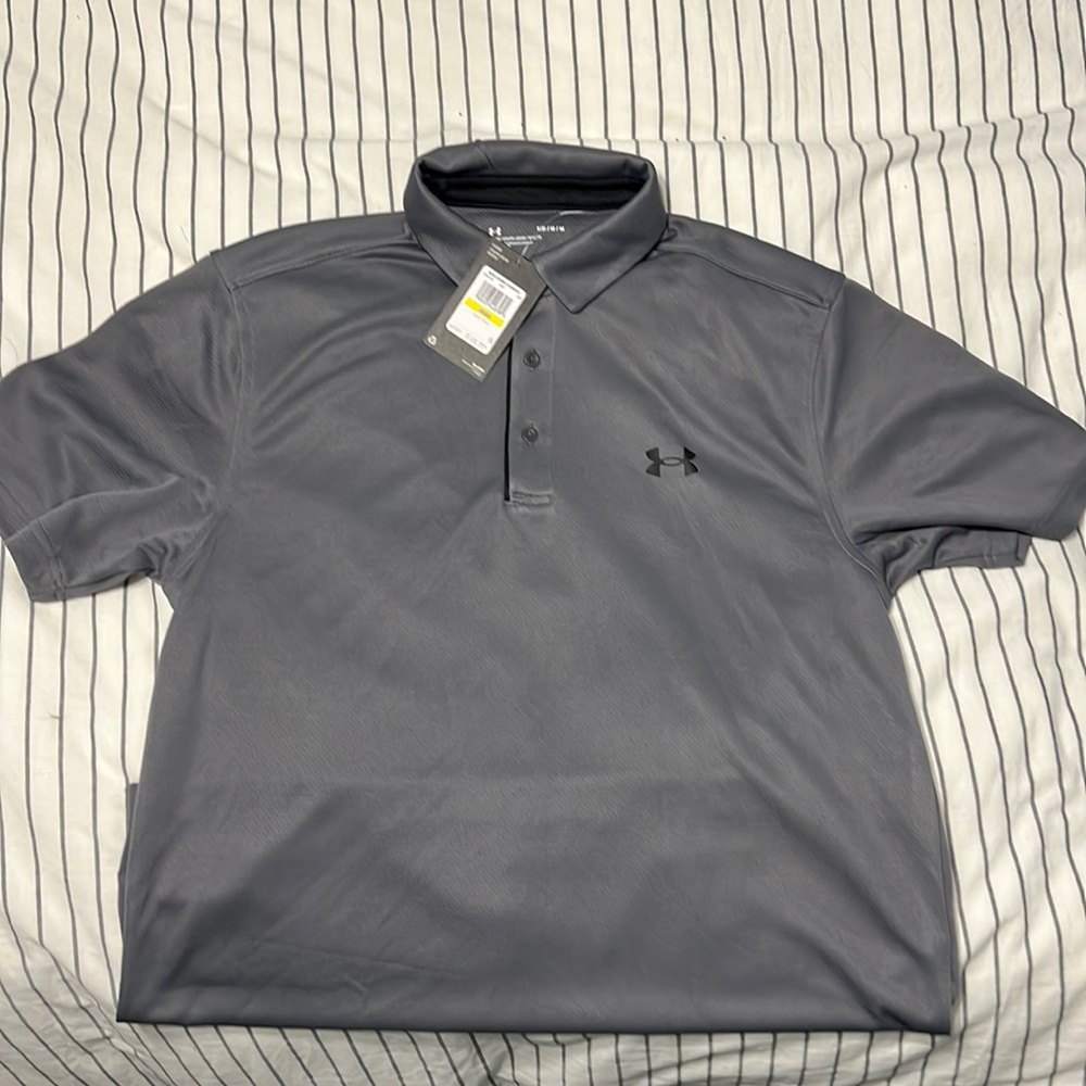 Under Armor Grey Golf Polo